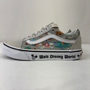 Vans Old Skool Walt Disney World Theme Park Print Sneakers Shoes W 5.5 M 4